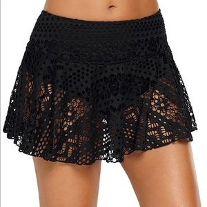 Bathing suit bottom skirt
